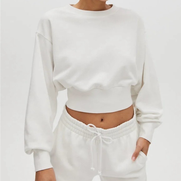TNA Airy Fleece Perfect Shrunken Sweatshirt - Picture 1 of 3